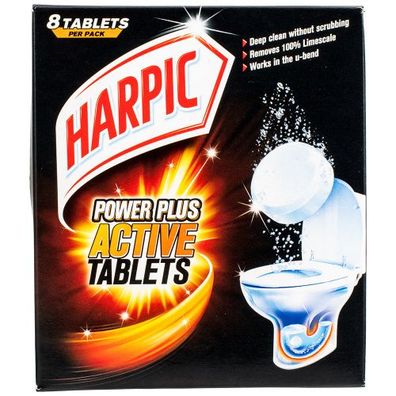 Harpic Power Plus Kalk-Entferner Tablets 8 Tabs