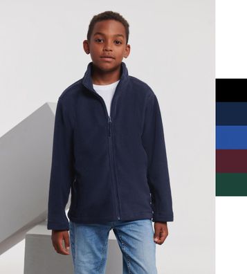 Russell Europe dicke Kinder Full Zip Outdoor Fleecejacke Kids R-870B-0 NEU