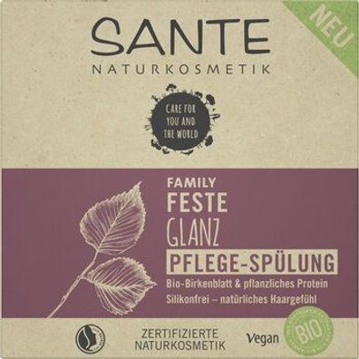 Sante 6x SANTE FAMILY Feste Glanz Pflege-Spülung Bio-Birkenblatt & pflanzliches