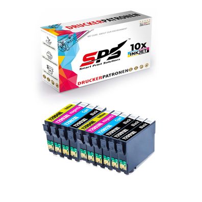 10er Multipack Set kompatibel für Epson Expression Home XP-445 (C11CF30404) Drucke