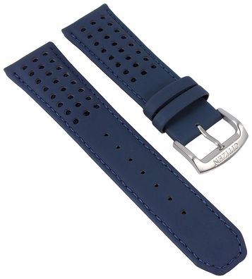 Citizen Blue Angels | Uhrenarmband Leder blau/gelb 23mm AT8020-03L