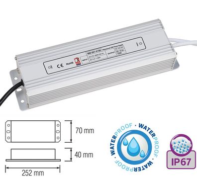 12V-12.5 -150W LED Trafo Netzteil Netzadapter Driver Transformator 12 Volt Wasserd