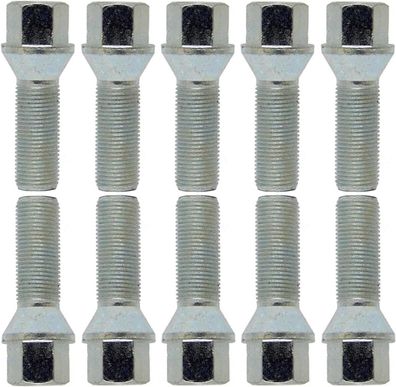 10 Radschrauben Radbolzen Kegelbund M14x1,5 35mm VW Amarok Beetle Bora Caddy CC
