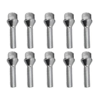 10 Radschrauben Radbolzen Kegelbund M14x1,5 47mm VW Amarok Beetle Bora Caddy CC