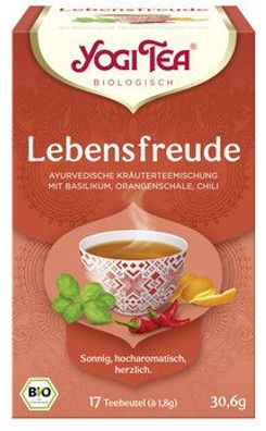 Yogi Tea®, Yogi Tea GmbH Yogi Tea® Lebensfreude Bio 17x1,8g