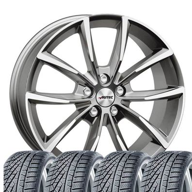 4 Winterräder Astana 7x17 TITANP 225/45 R17 91H für Audi A3 S3 Continental Winte