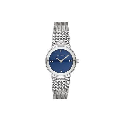 Adora Design Damenuhr Ø 26mm Edelstahl silberfarben analog Quarzwerk