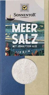 Sonnentor Meersalz mit jodhaltiger Alge, Packung 150g