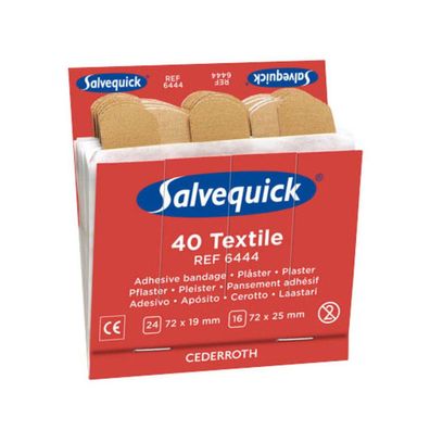 6x Salvequick®-Refill-Einsatz 6444, Schutzverpackung, 40 Pflasterstrips - B00OV6ZFPE