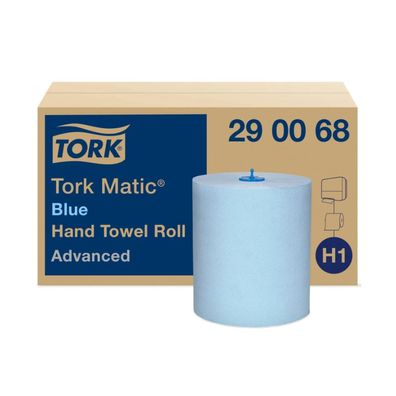 Tork Matic® blaues Rollenhandtuch | Karton (6 Rollen)