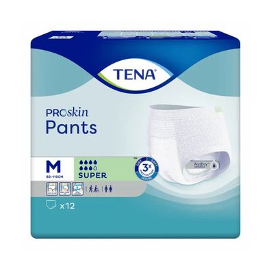 4x TENA Pants Super Inkontinenzpants Gr. M | Packung (12 Stück)