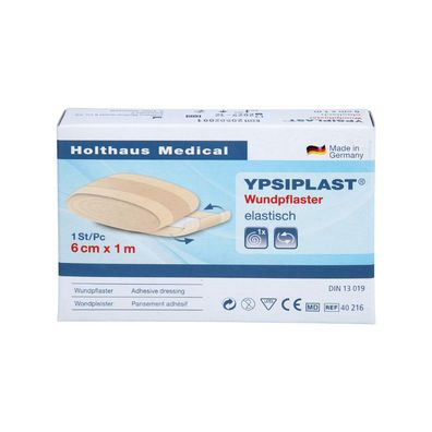 YPSIPLAST® Wundpflaster , 6 cm x 1 m, Schachtel elastisch - B00KTDAH1K | Packung (1