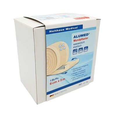 Holthaus Alumed® Wundpflaster, 6 cm x 5 m | Packung (1 Stück)