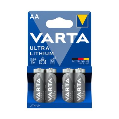 Varta Ultra Lithium AA Batterie | Packung (4 Stück)