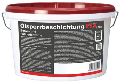 fix 2000 Ölsperrbeschichtung rotbraun 2,5l Betonfarbe Fußbodenfarbe Boden Farbe