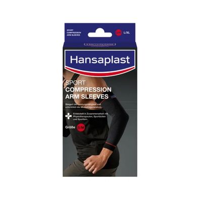 Hansaplast Sport Compression Arm Sleeves Größe S/M | Packung (1 Paar)