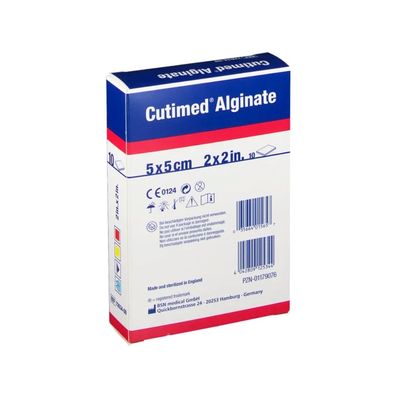 BSN Cutimed® Alginate Wundauflage 5 x 5 cm | Packung (10 Kompressen)