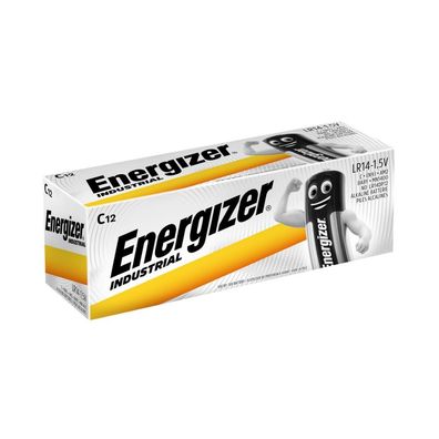 Energizer Alkaline Batterie, C/Baby, 1,5 V | Packung (12 Stück)