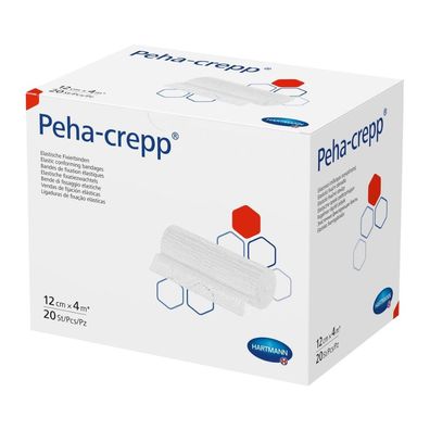 Hartmann Peha-crepp® superelastische Fixierbinde 12 cm x 4 m- 20 Stüc| Packung (20 St