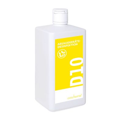 Orochemie D 10 Absauggerätedesinfektion, auch für Inhaliergeräte | Flasche (1 l)