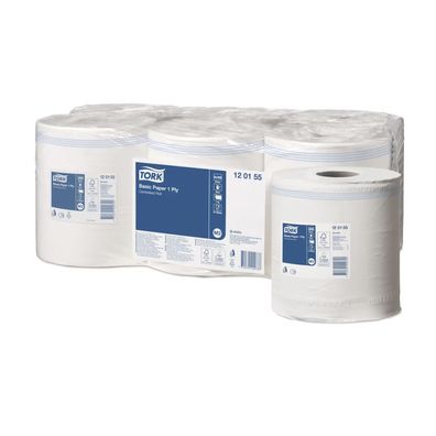 Tork 120155 Standard Papierwischtücher Universal M2 1-lagig | Karton (6 Rollen)