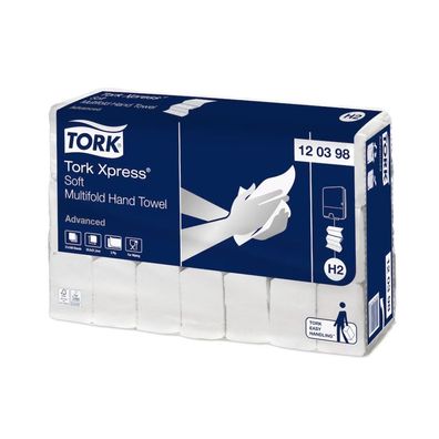 Tork Xpress® 120398 weiche Multifold-Handtücher Advanced H2 2-lagig 25,6cm | Karton (