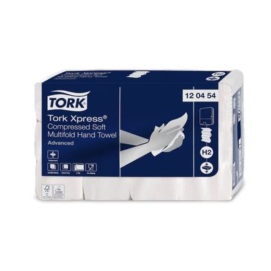 Tork Xpress® 120454 Komprimierte Weiche Multifold-Handtücher Advanced H2 2-lagig | Ka