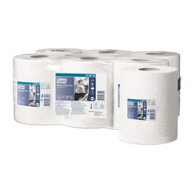 Tork 130044 Starke Mehrzweck-Papierwischtücher Premium M2 2-lagig | Karton (6 Rollen)