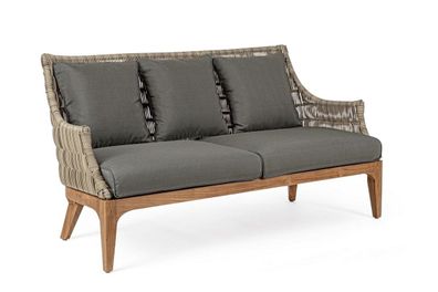 Sofa Keilani 153 x 73 x 80,5 cm Teakholz