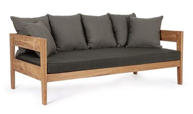 3-Sitzer Sofa 190 x 90 x 79 cm Teakholz