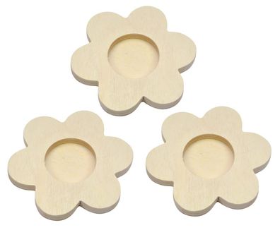 Teelichthalter Blume, 3er Set