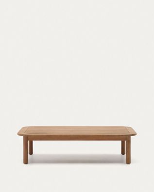 Couchtisch Sacova 140 x 89 x 36 cm Eukalyptus Wohnzimmer Tisch