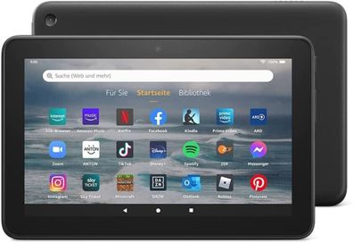 Amazon Fire 7, 17,78 cm (7"), 16 GB Flash, 2 GB RAM, Android, Schwarz