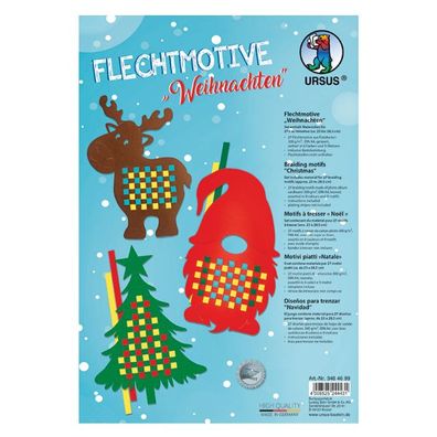 Flechtmotive Weihnachten, DIN A4, 27 Stück