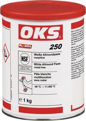 Weiße Allroundpaste OKS 250 weiß 1kg Dose OKS