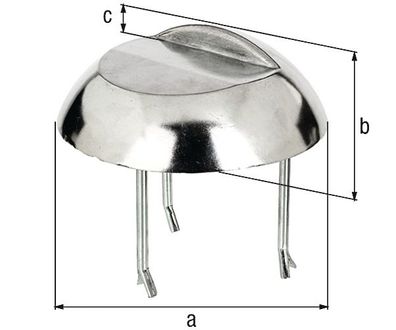 Auflaufstütze Alu-Guss anschr. Betonanker 65mm GAH