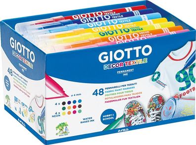 Giotto Decor Textilstifte, 48 Stück