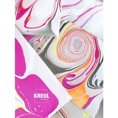 KREUL Magic Marble Marmorierfarbe Set Love Neon 6 x 20 ml