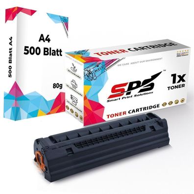 Druckerpapier A4 + 1x Kompatibel für HP Laser 107W Toner 106A W1106A Schwarz