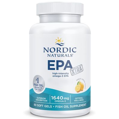 Nordic Naturals, EPA Xtra, 1640mg Omega-3, Zitrone, 60 Weichkapseln