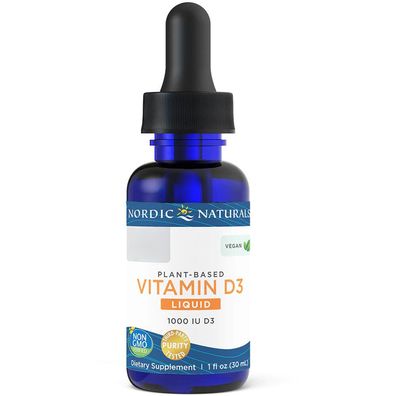 Nordic Naturals, pflanzliches flüssiges Vitamin D3, 1.000IU, 30ml