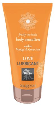 75 ml - Shiatsu Edible Love lubricant Mango & Green Tea 75ml