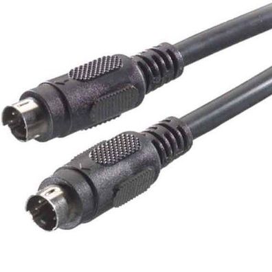 Vivanco 5m SVHS VideoKabel SVideo Kabel GOLD SVHS MiniDIN Stecker Verbindung