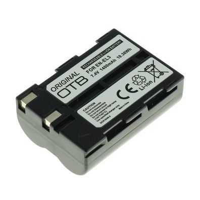 OTB - Ersatzakku kompatibel zu Nikon EN-EL3 - 7,4 Volt 1400mAh Li-Ion