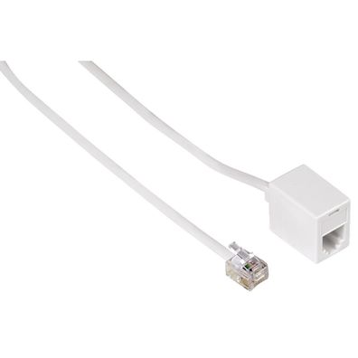 Hama 15m Modular Verlängerung 6p6c RJ11 Stecker Western-Kabel 6-polig Telefon