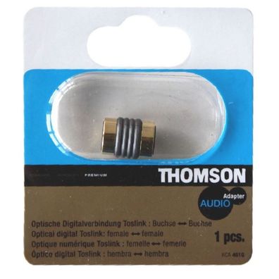 Thomson ToslinkAdapter Verbinder ToslinkKabel GOLD Buchse Kupplung Optisch LWL