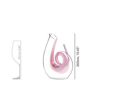 Riedel Dekanter CURLY PINK 1 Stück 201100004