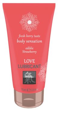 75 ml - Shiatsu Edible Love lubricant Strawberry 75ml