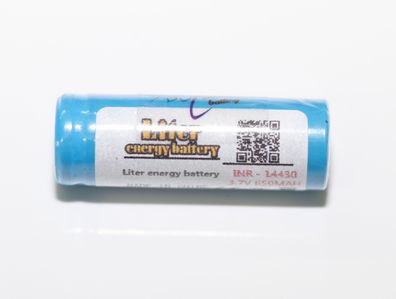 Liter - ICR14430 - 3,7 Volt 600mAh Li-Ion