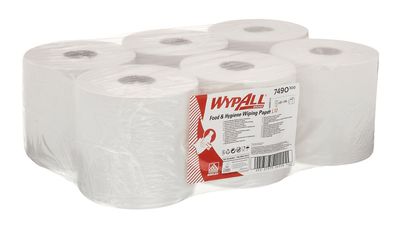 Wypall® 7490 Wischtuch L10 EXTRA Großrolle - 1-lagig, weiß, 1 Rollen x 630 Tücher